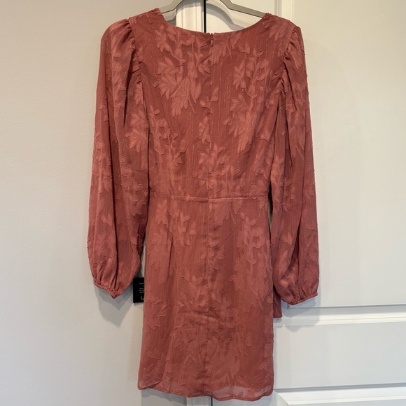 Lulus Mauve Floral Mini Dress - Picture 4 of 8